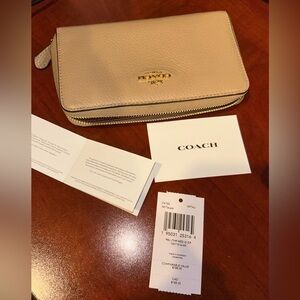 Coach zip around wallet